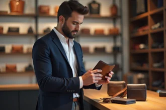Porte-monnaie pour homme alliant style et fonctionnalité